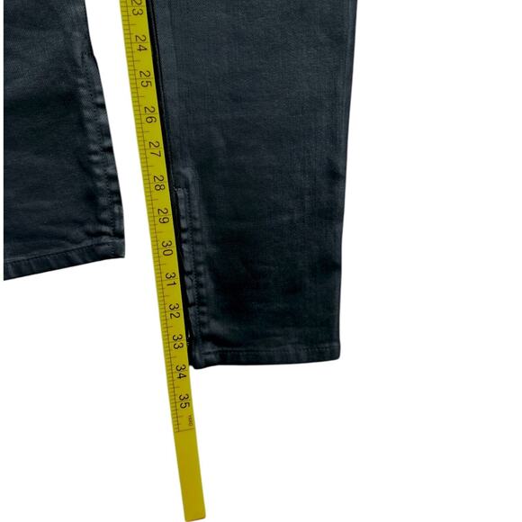 Dior Dark Grey Stretch Slim Fit Button Fly Ankle Zip Jeans Size 8 Made in Italy - Picture 9 of 9